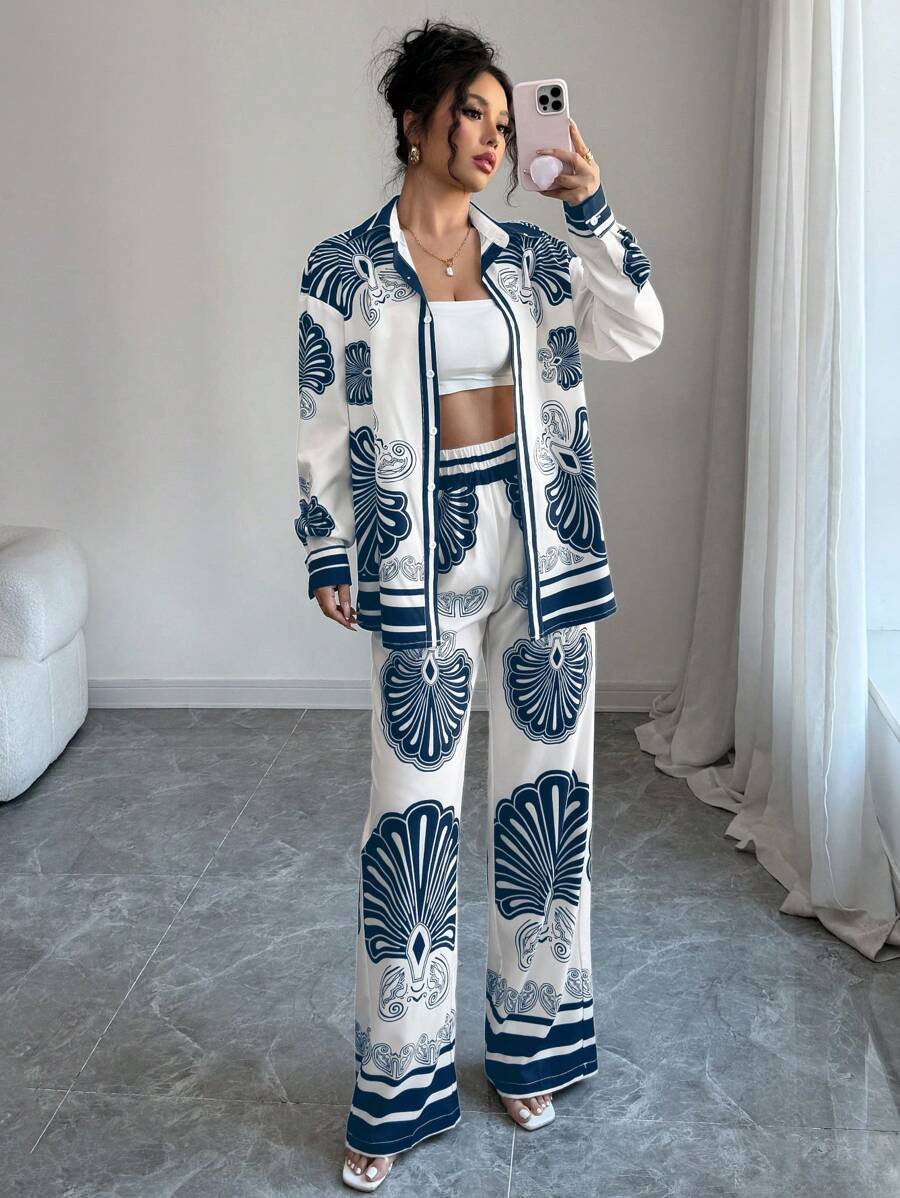 Nautical Bloom Luxe Co-ord Set