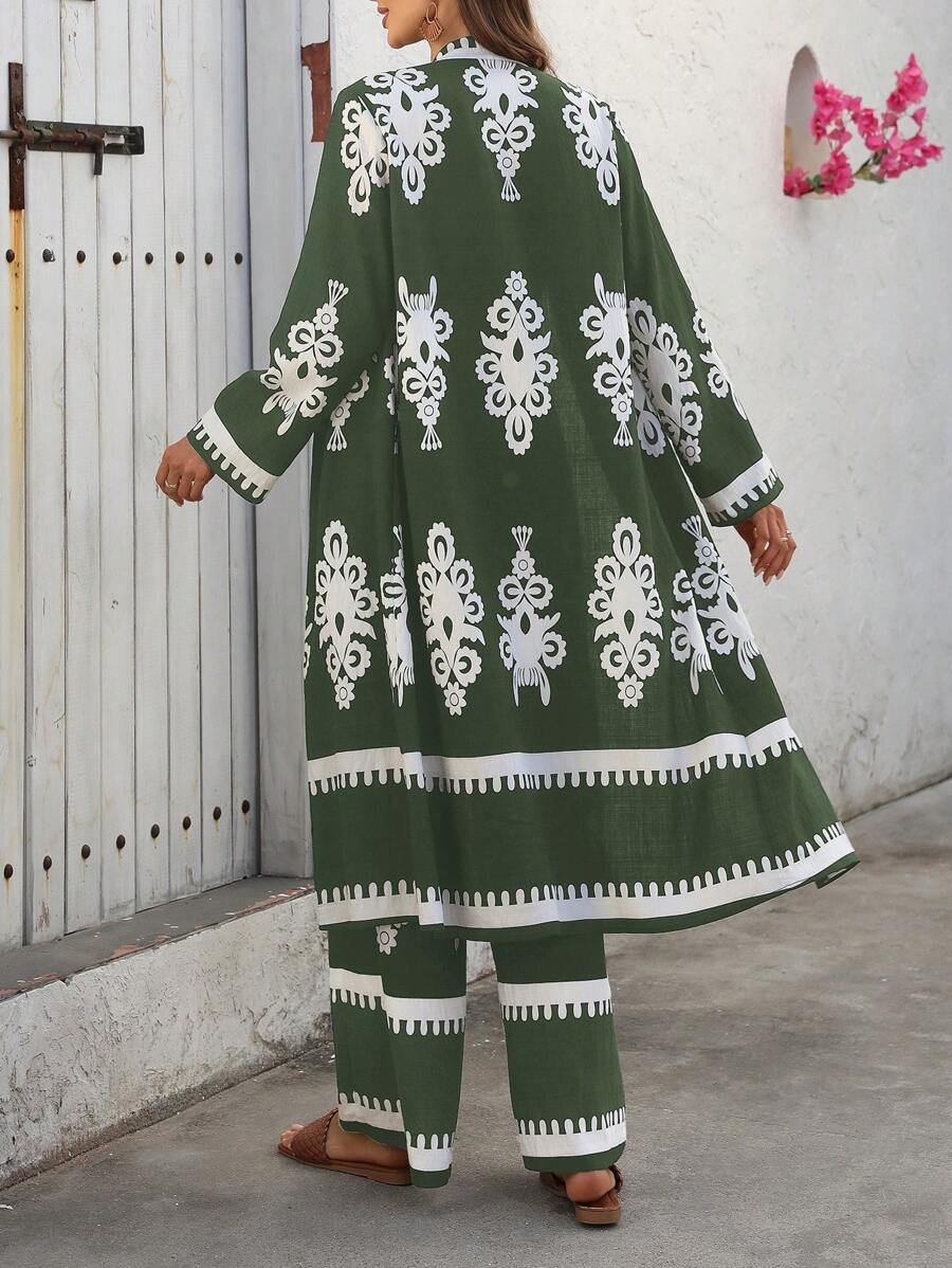 Boho Verde 3-Piece Co-ord Set