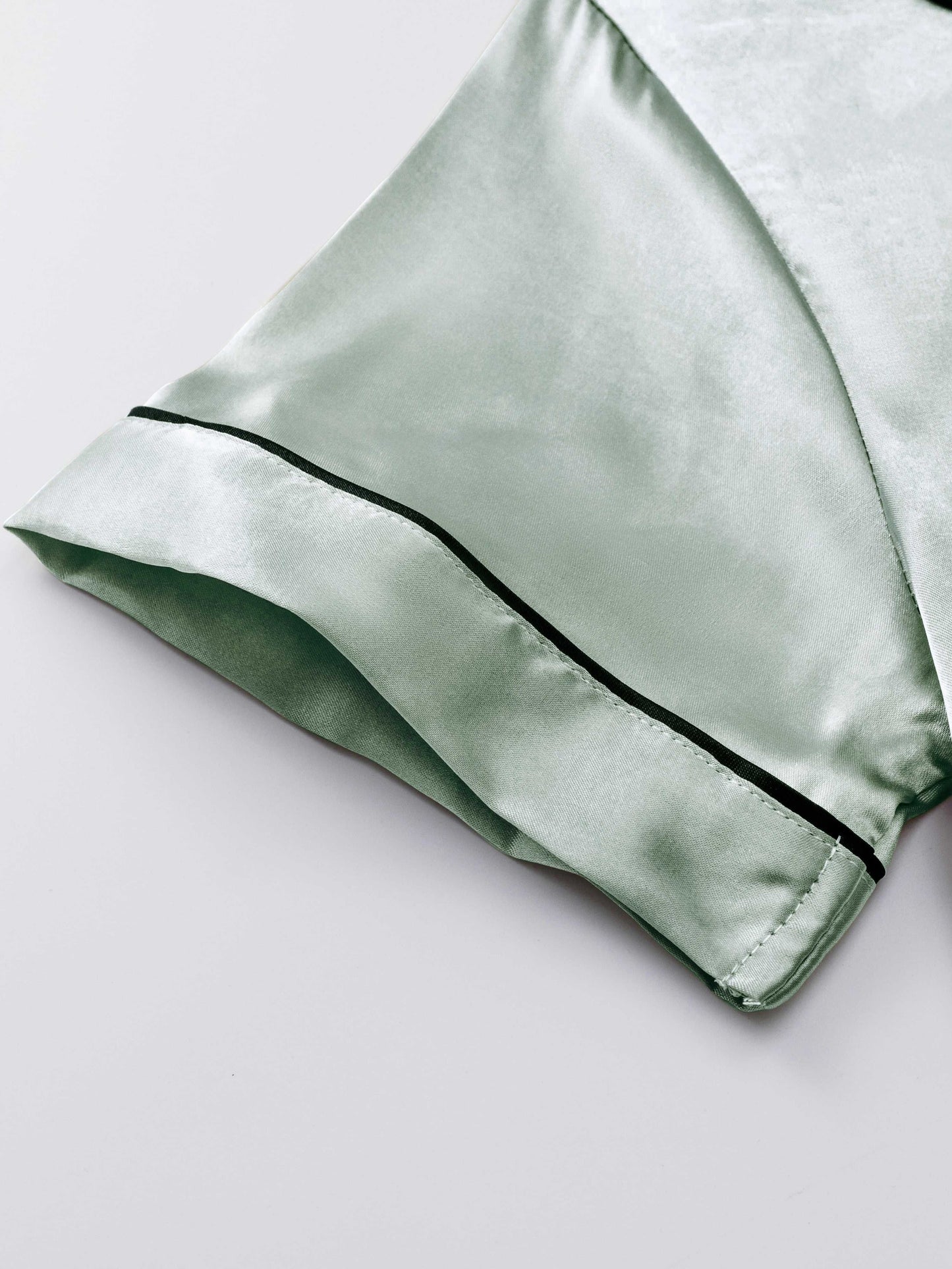 Women's Satin Night Suit Set – Pack of 3 (Black, Peach & Mint Green) | Short Sleeve Pajama Combo
