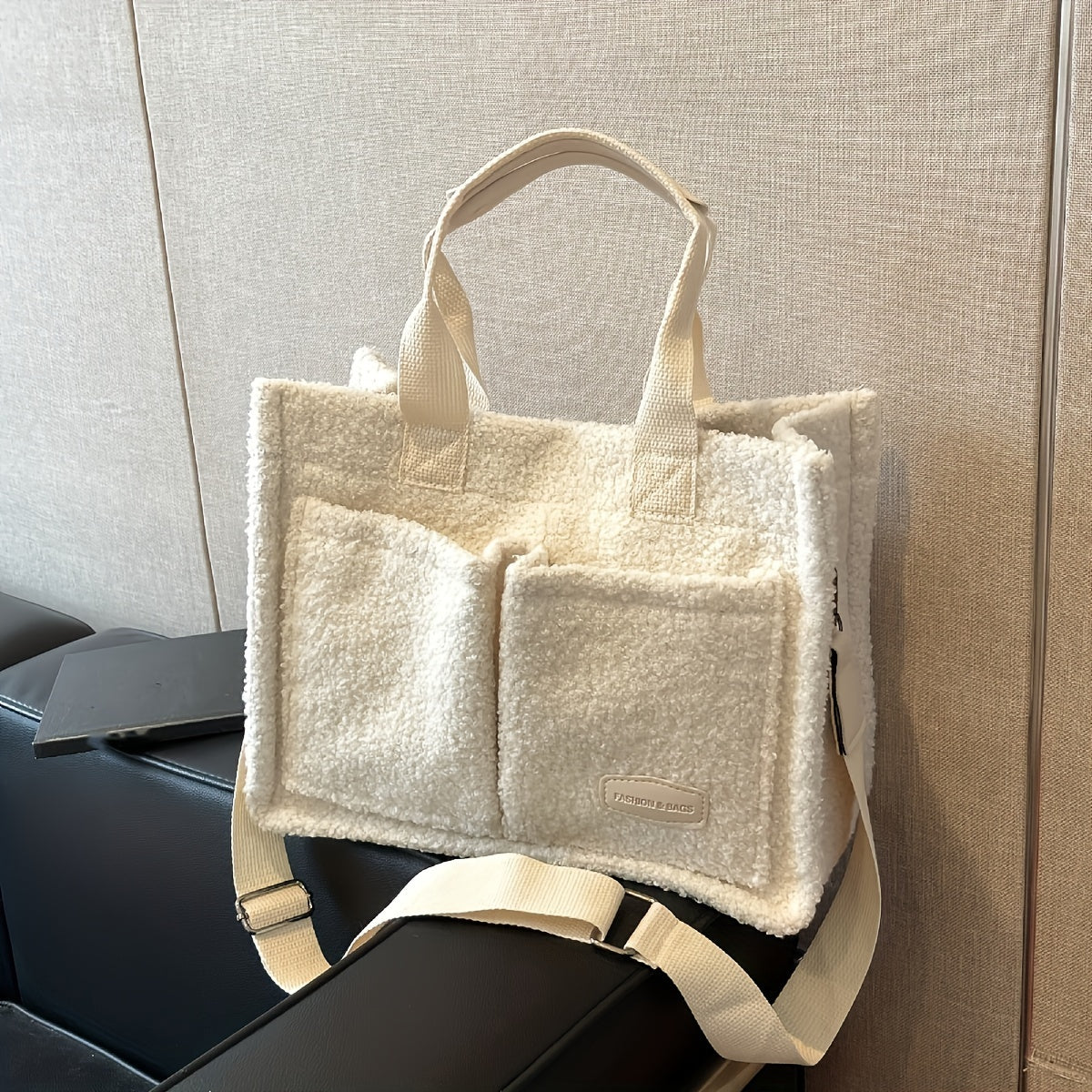Urban Sherpa Multi-Pocket Tote Bag – Cozy Chic Edition