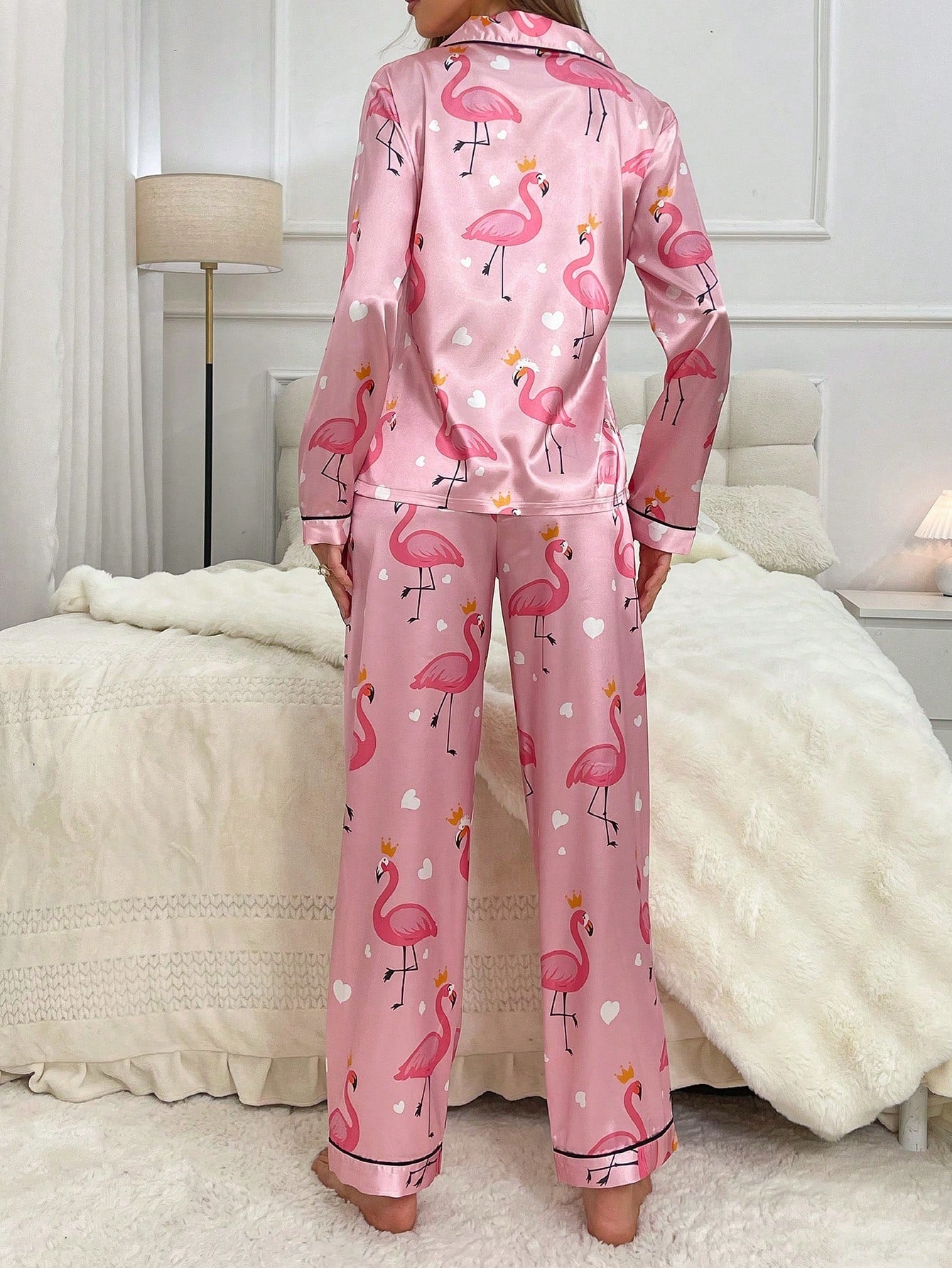 Luxe Satin Printed Pajama Set Combo (Pack of 3)