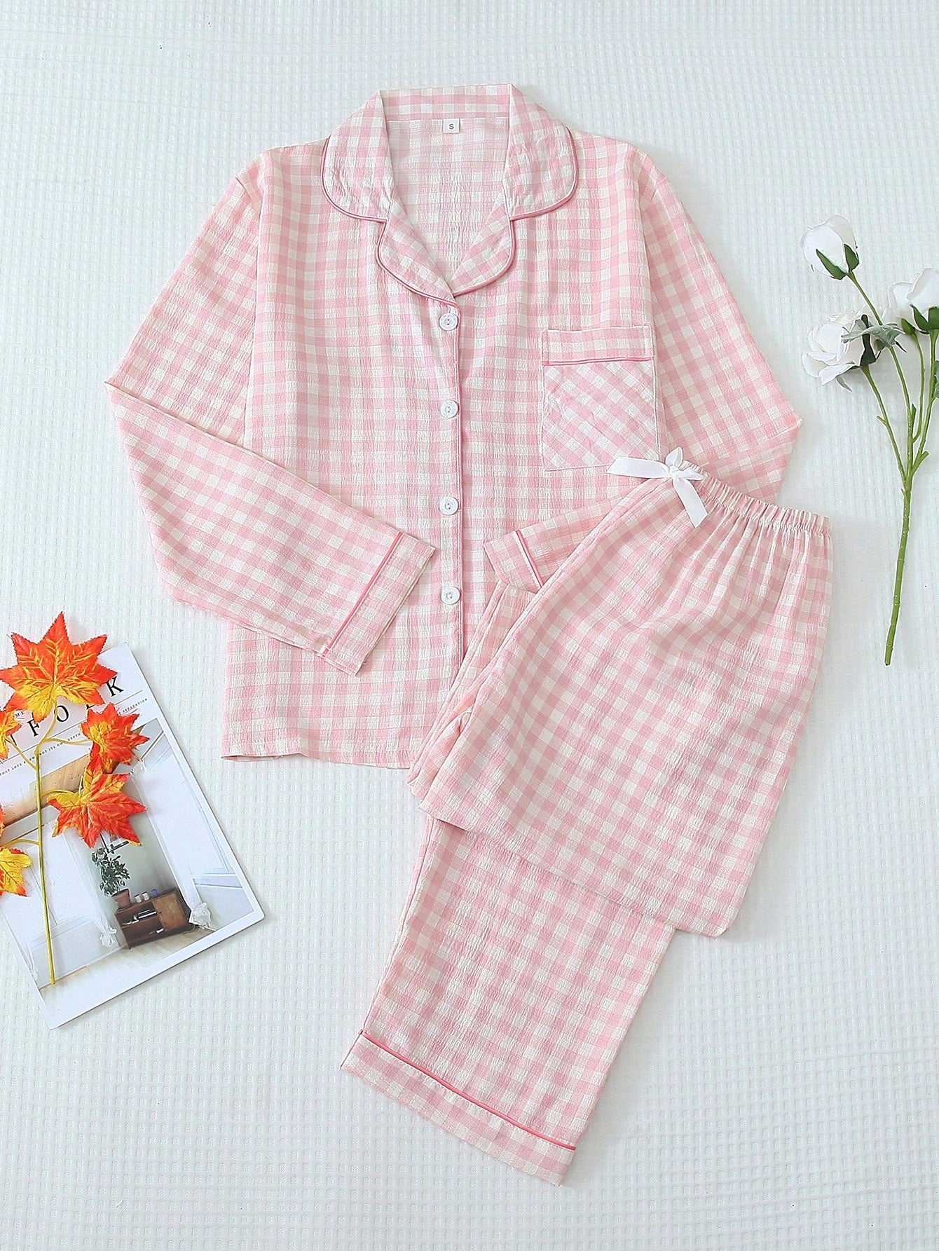 Luxe Satin Plaid Pajama Set Combo (Pack of 3)