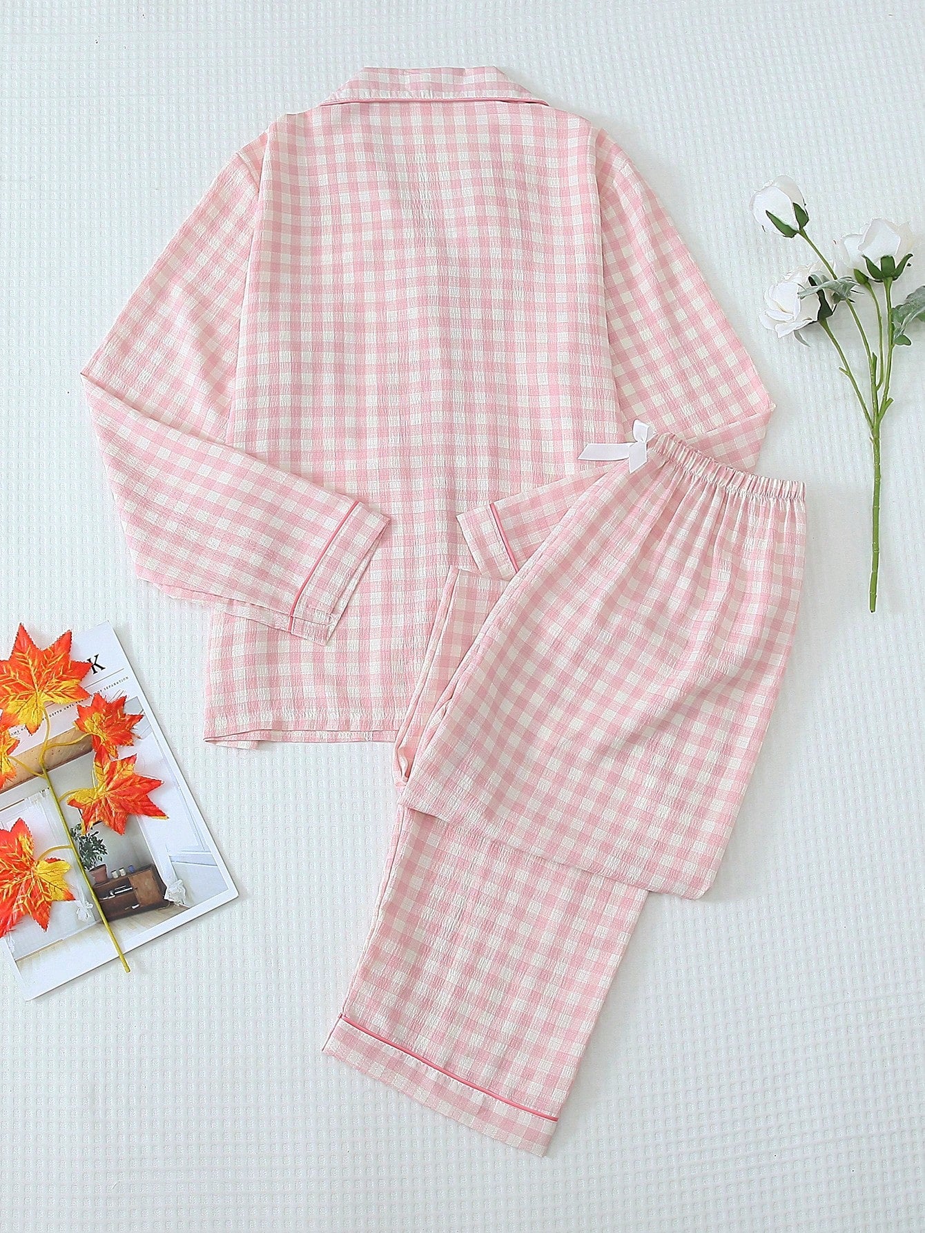 Luxe Satin Plaid Pajama Set Combo (Pack of 3)