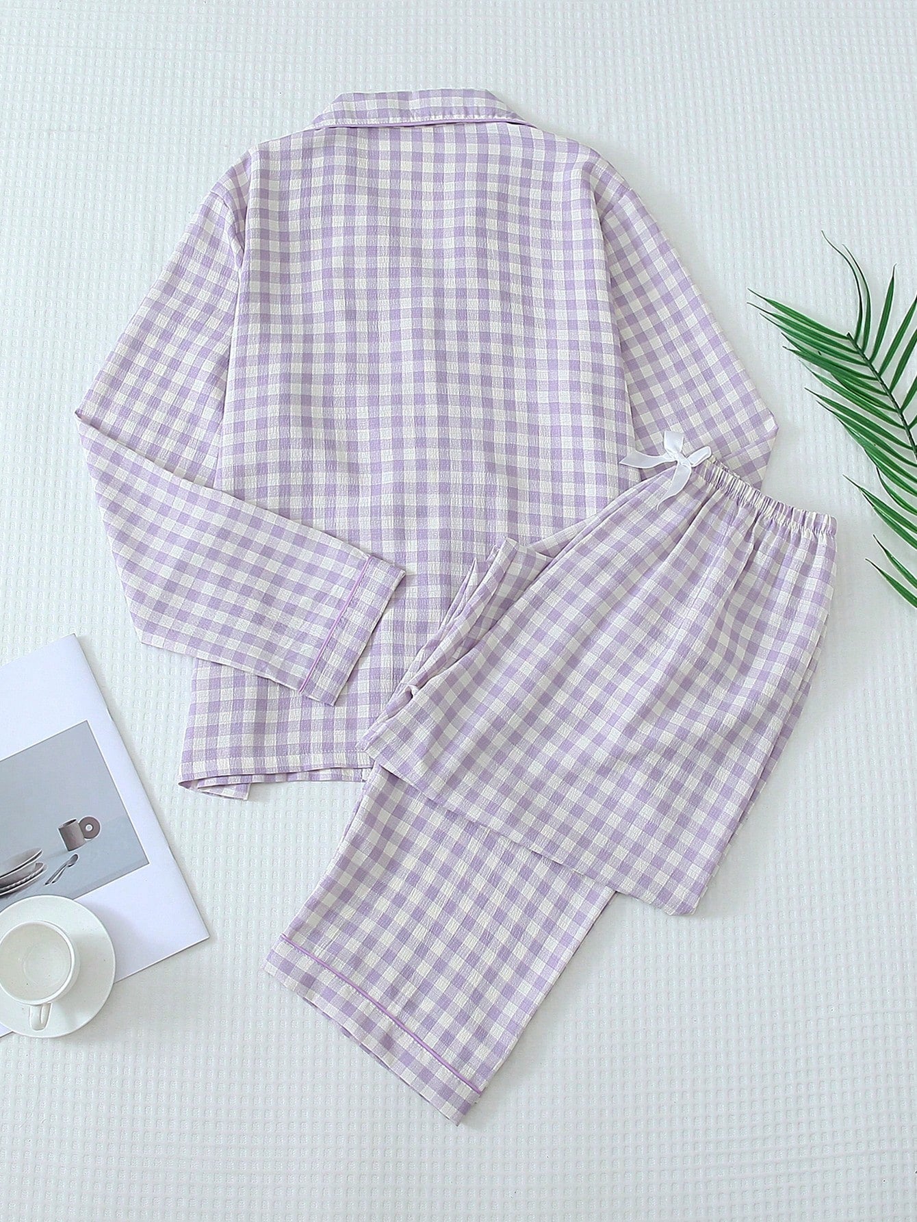 Luxe Satin Plaid Pajama Set Combo (Pack of 3)