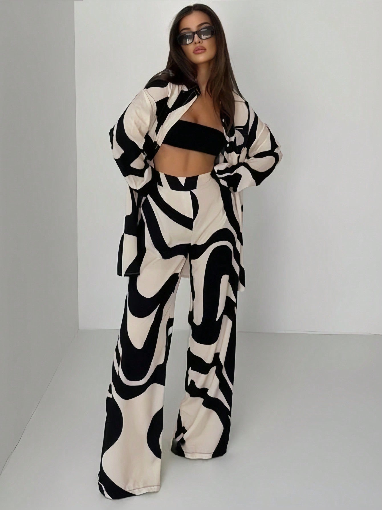 Monochrome Maze Co-Ord Set
