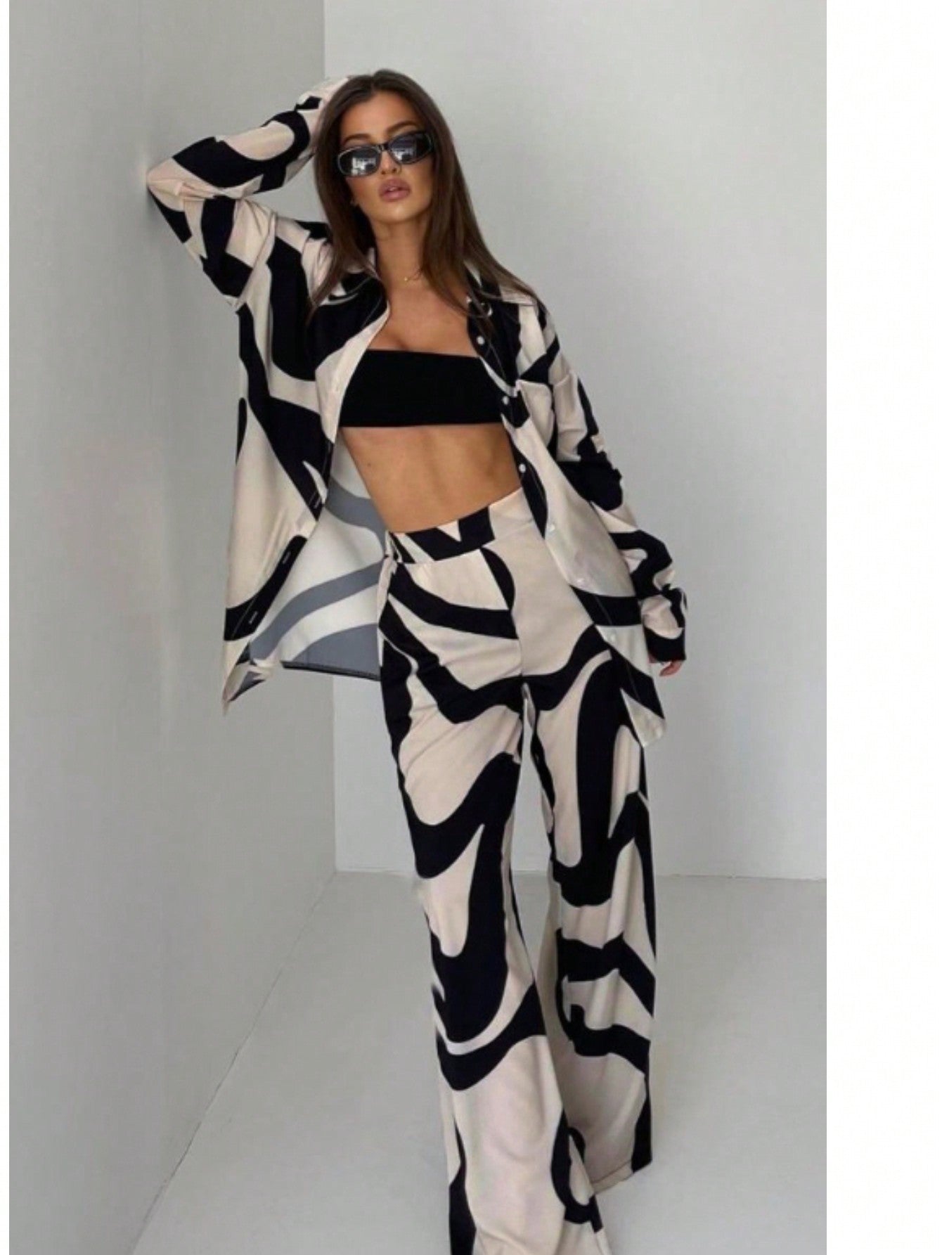 Monochrome Maze Co-Ord Set