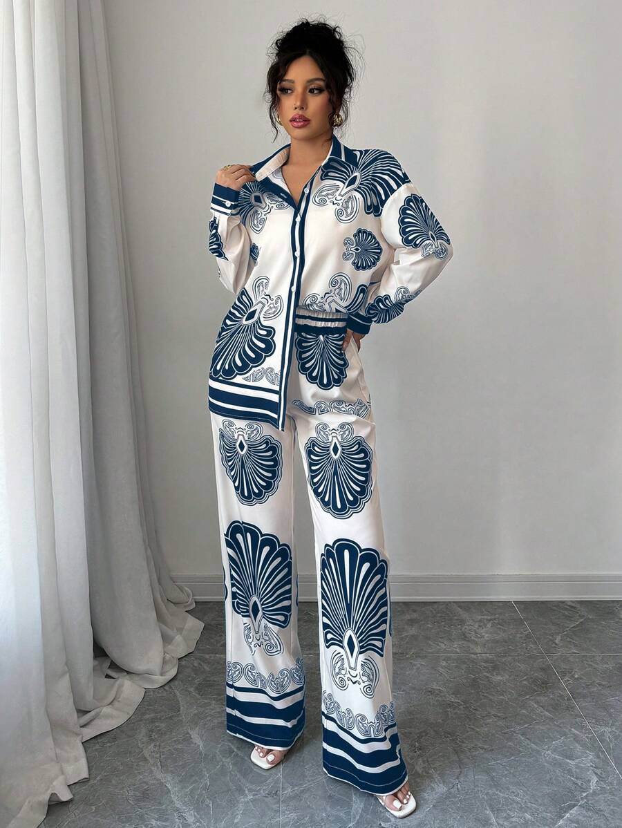 Nautical Bloom Luxe Co-ord Set