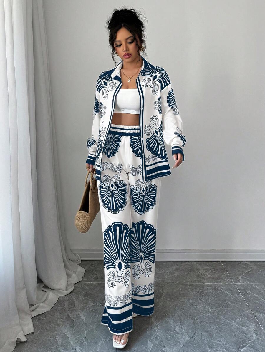 Nautical Bloom Luxe Co-ord Set