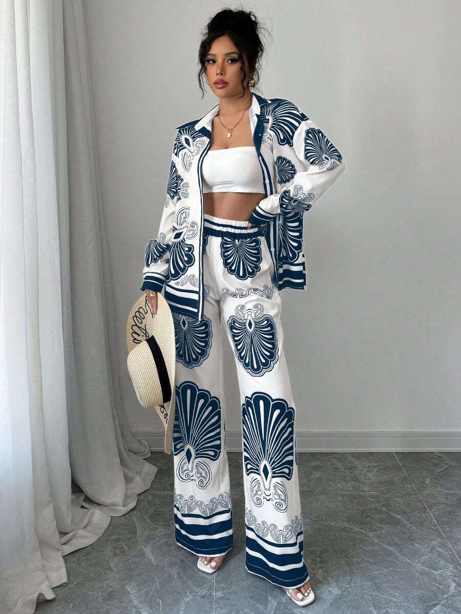 Nautical Bloom Luxe Co-ord Set