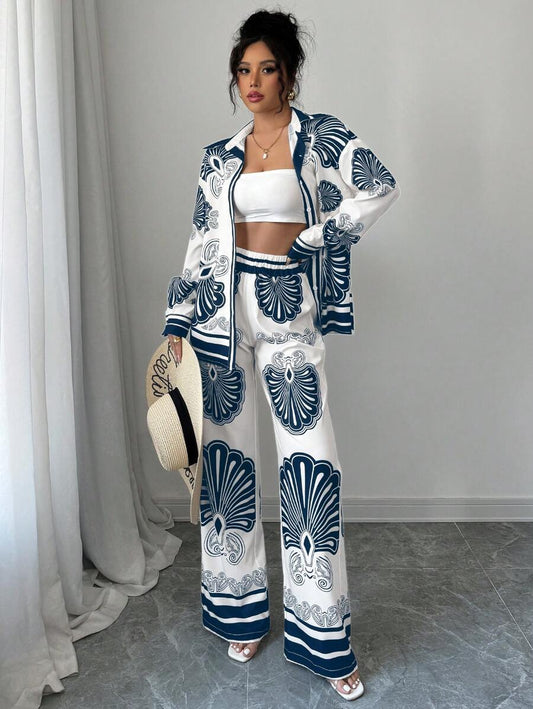 Nautical Bloom Luxe Co-ord Set