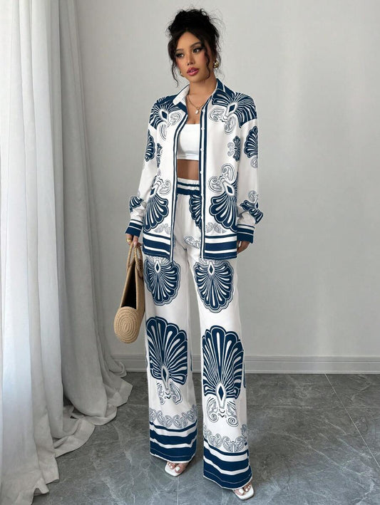 Nautical Bloom Luxe Co-ord Set