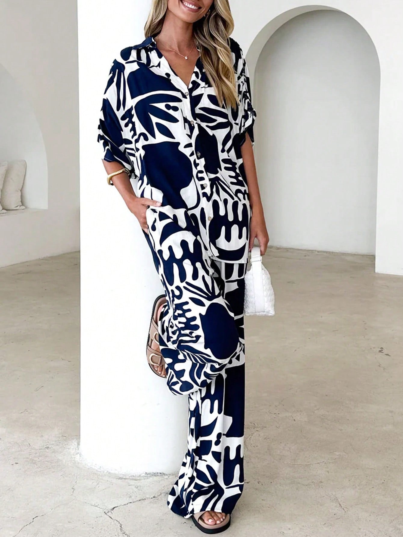 Coastal Rhythm Oversized Co-ord Set