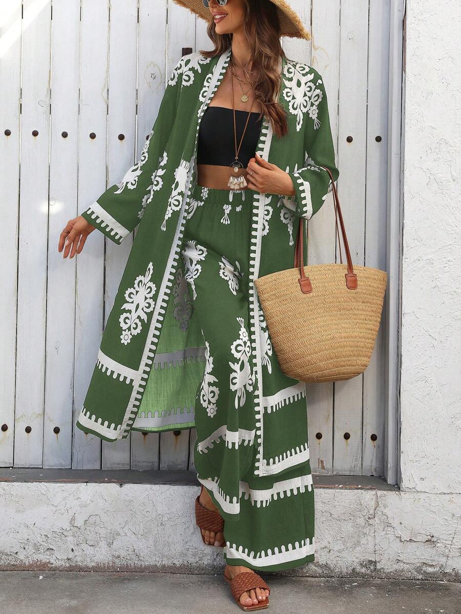 Boho Verde 3-Piece Co-ord Set