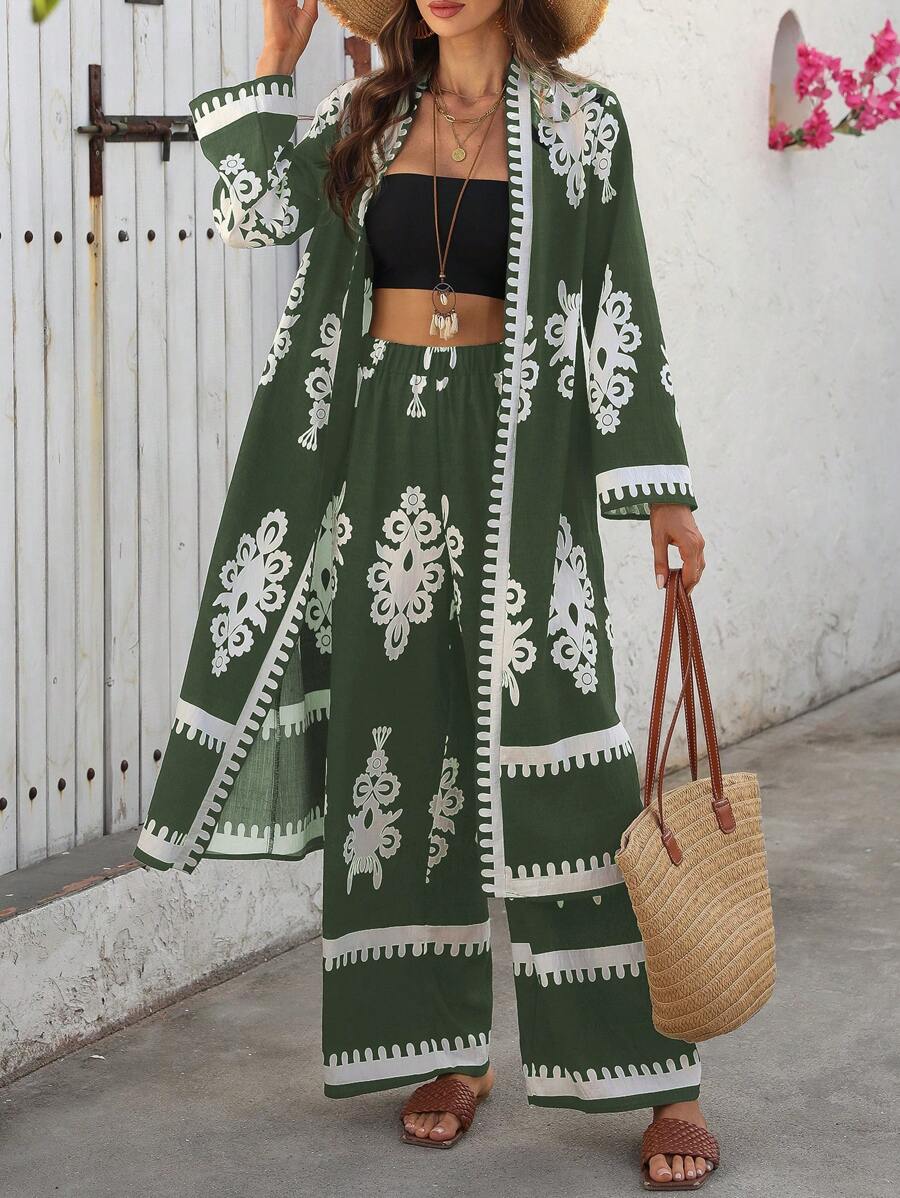 Boho Verde 3-Piece Co-ord Set