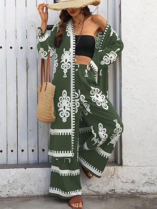 Boho Verde 3-Piece Co-ord Set