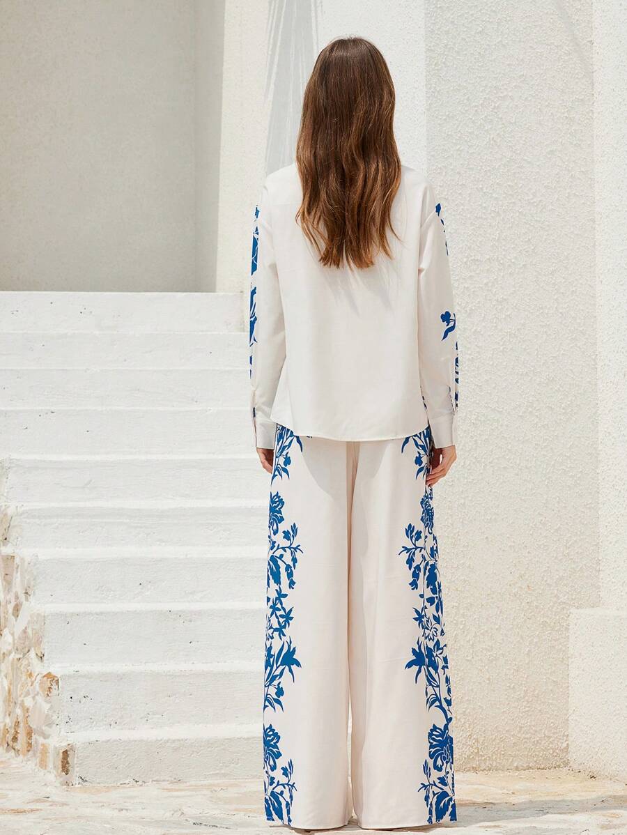 Santorini Bloom Co-ord Set