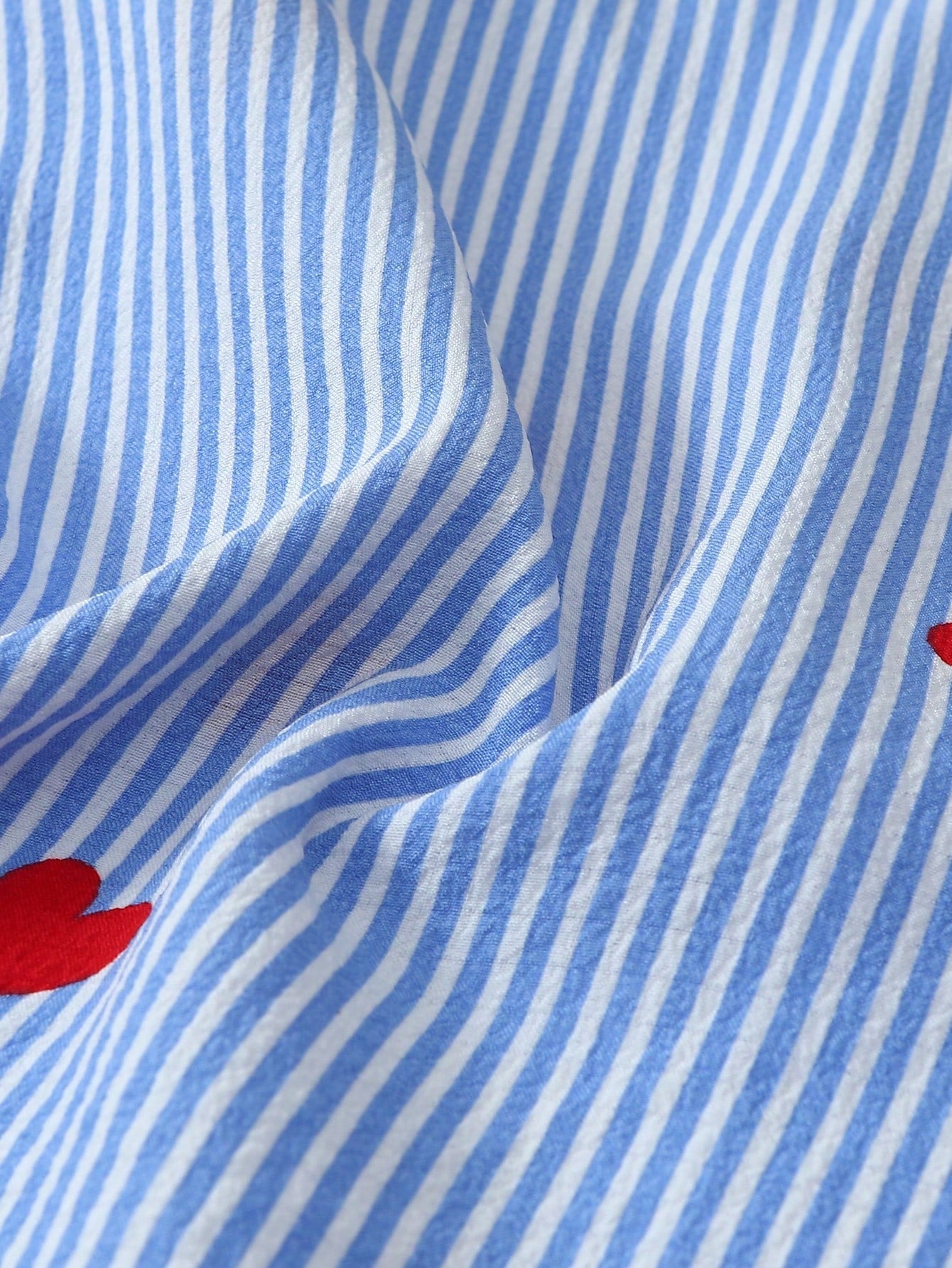 Blue Heartstripe Classic Pajama Set