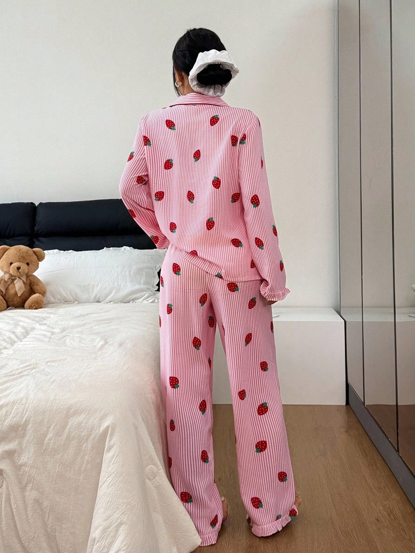 Strawberry Stripe Pajama Set