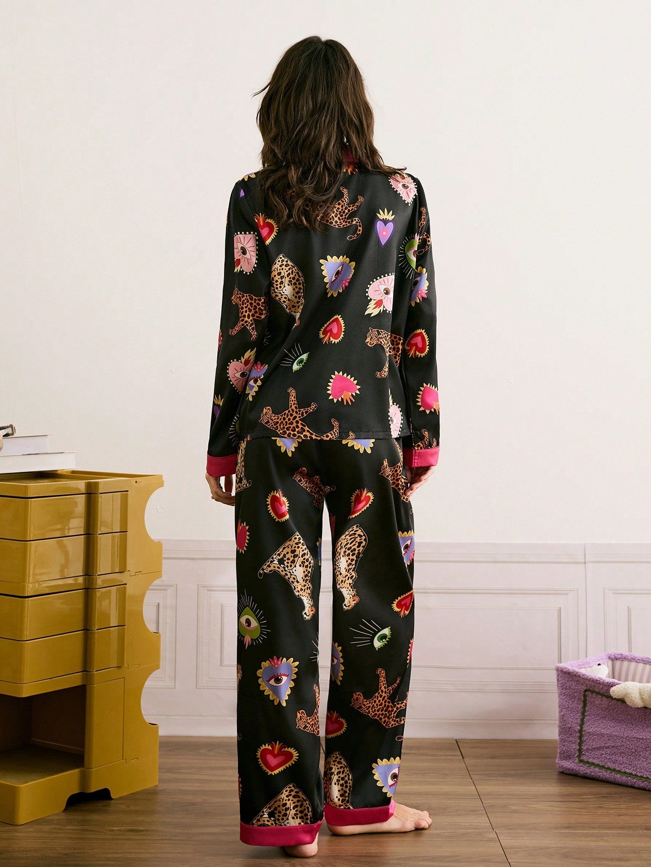 Midnight Safari Printed Pajama Set