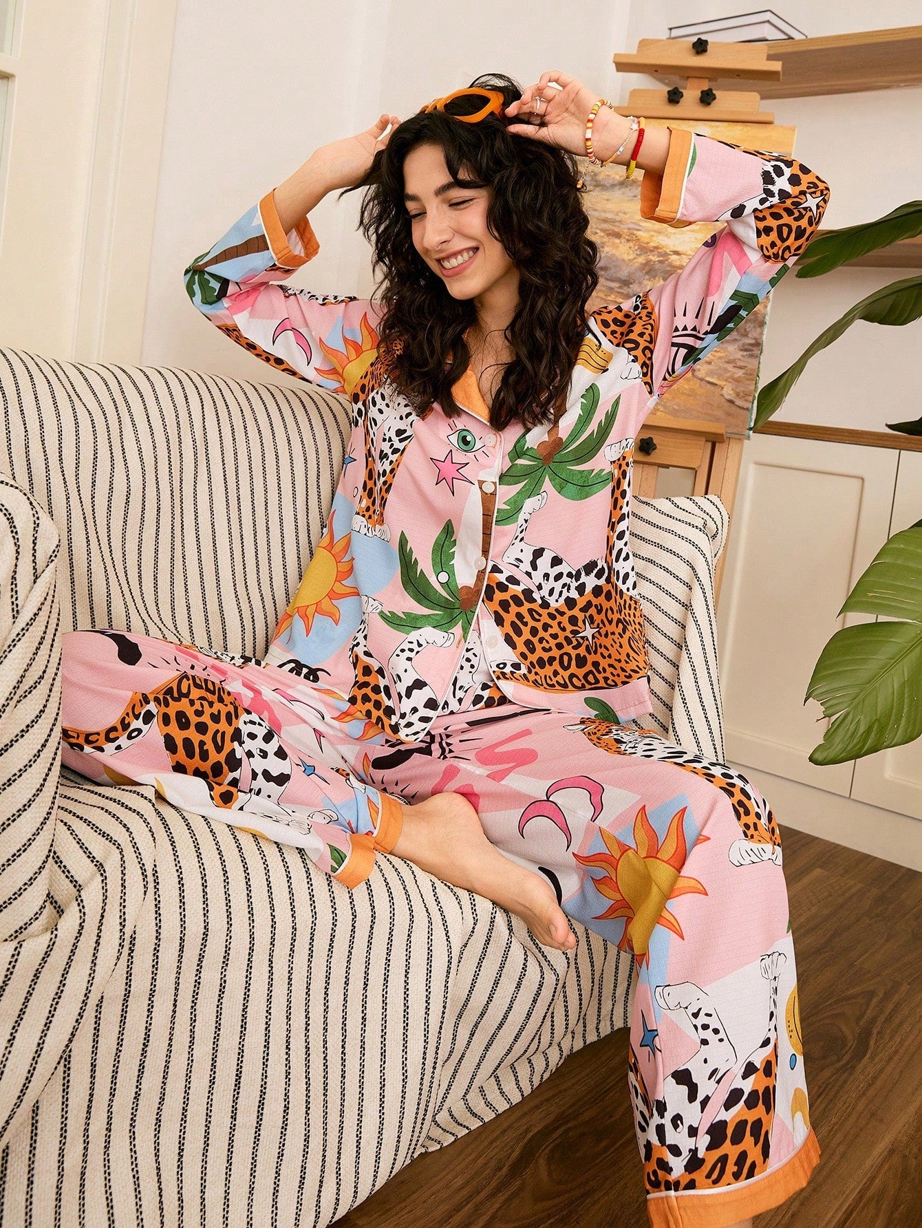 Sunny Safari Pop Pajama Set
