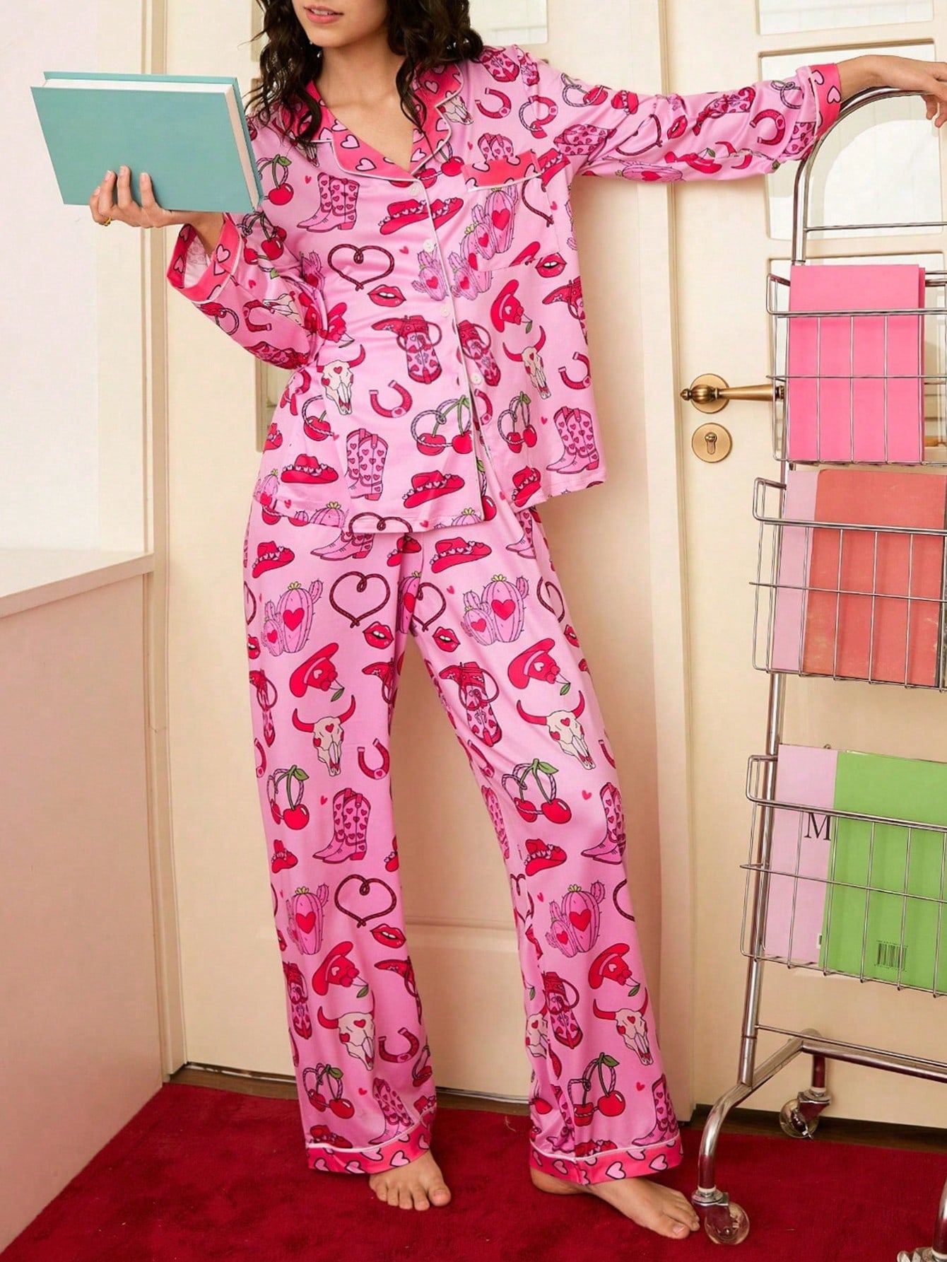 Lucky Pink Western Pajama Set