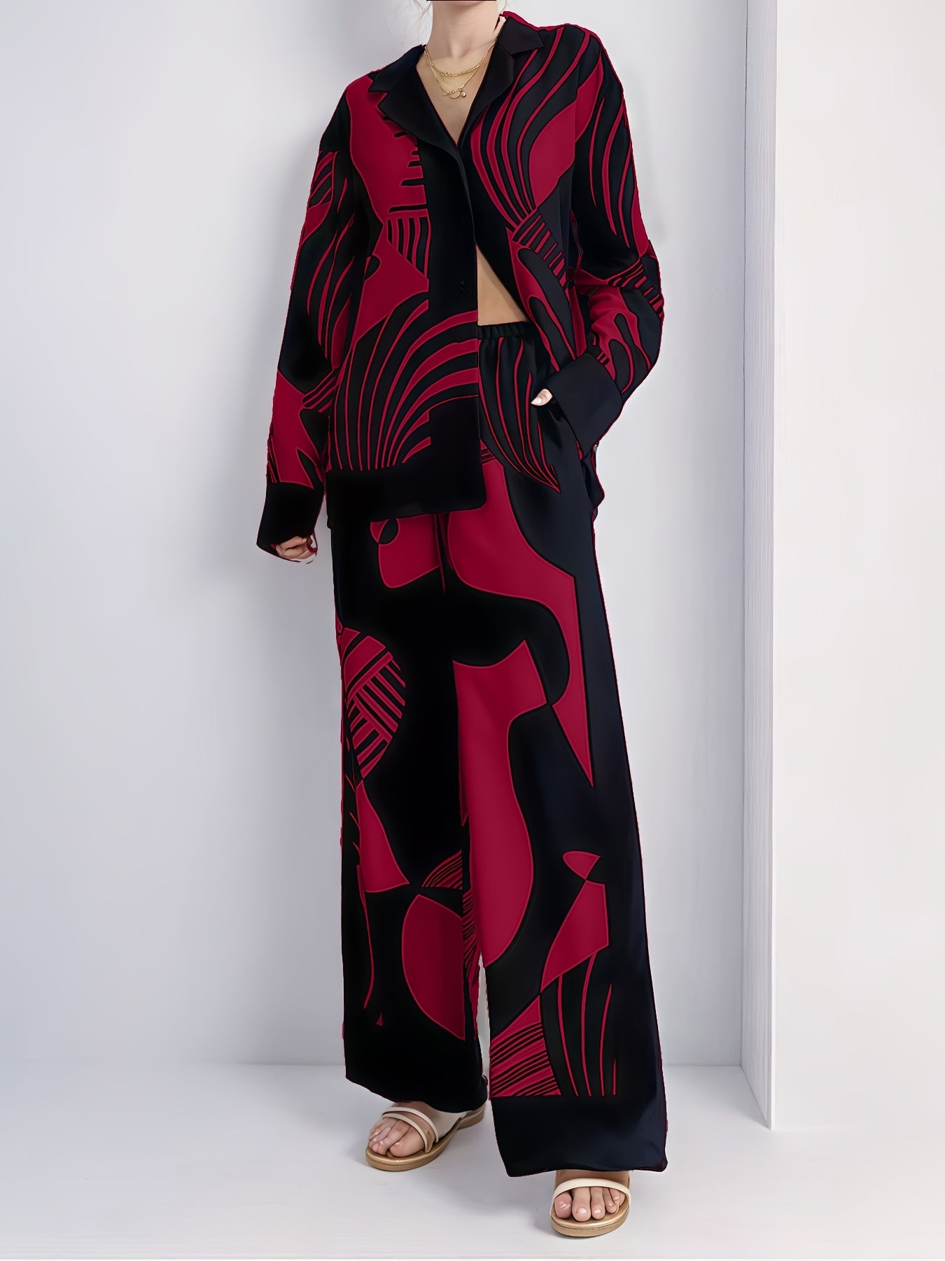 Crimson Eclipse Co-ord Set