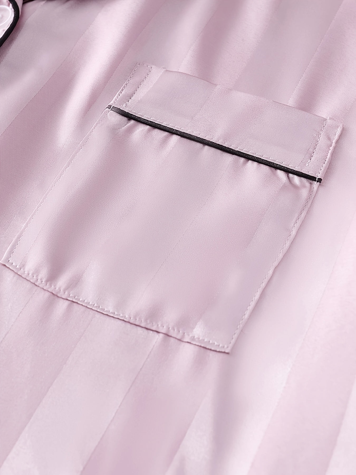 Blush Stripe Satin PJ Set (Combo of 3)