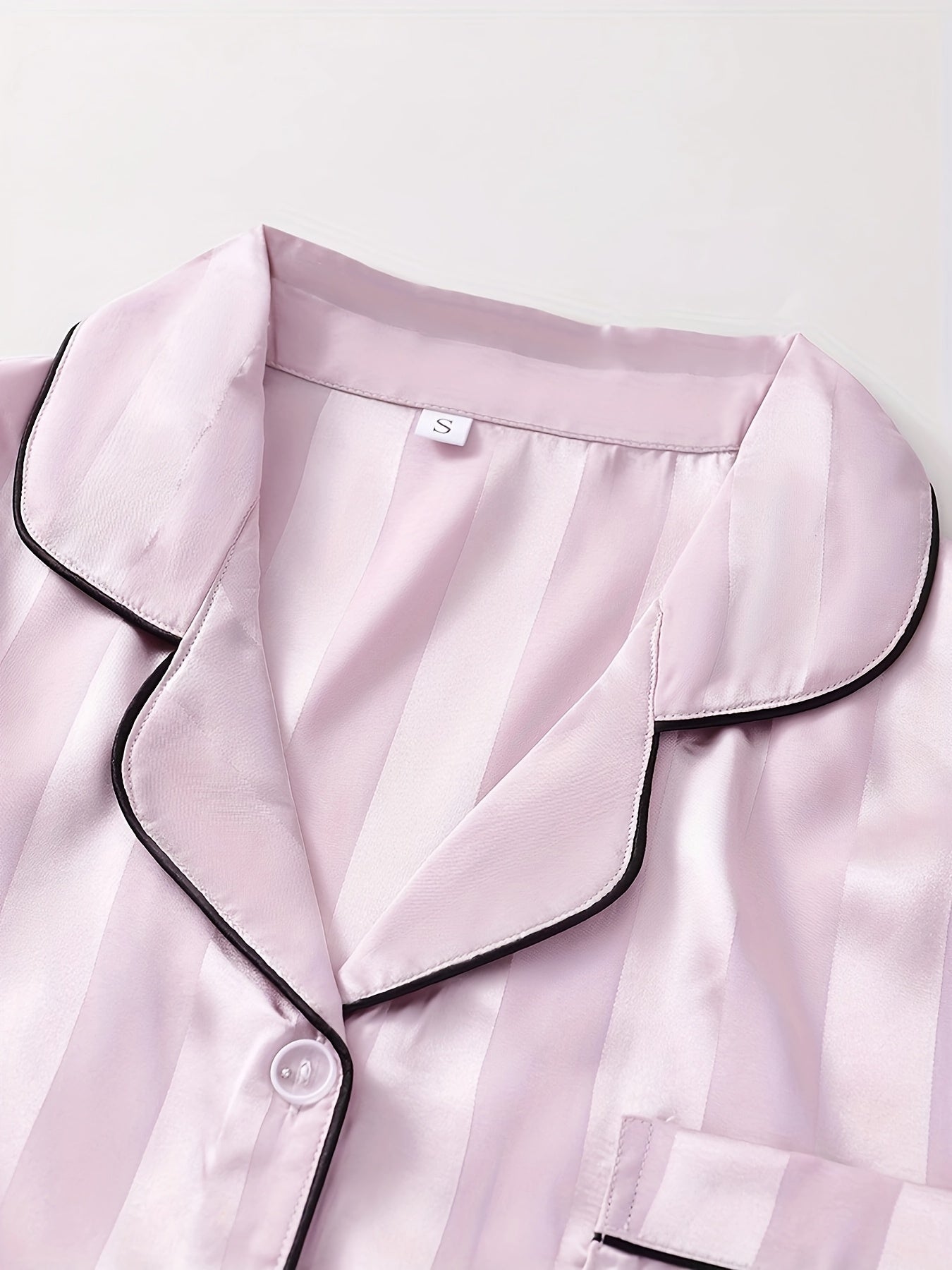 Blush Stripe Satin PJ Set (Combo of 3)