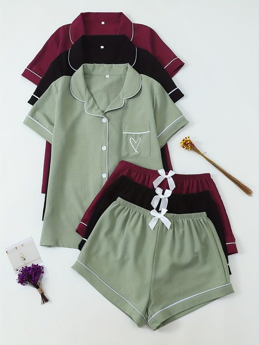 Comfy & Cute 3-Piece Cotton Night Suit Combo