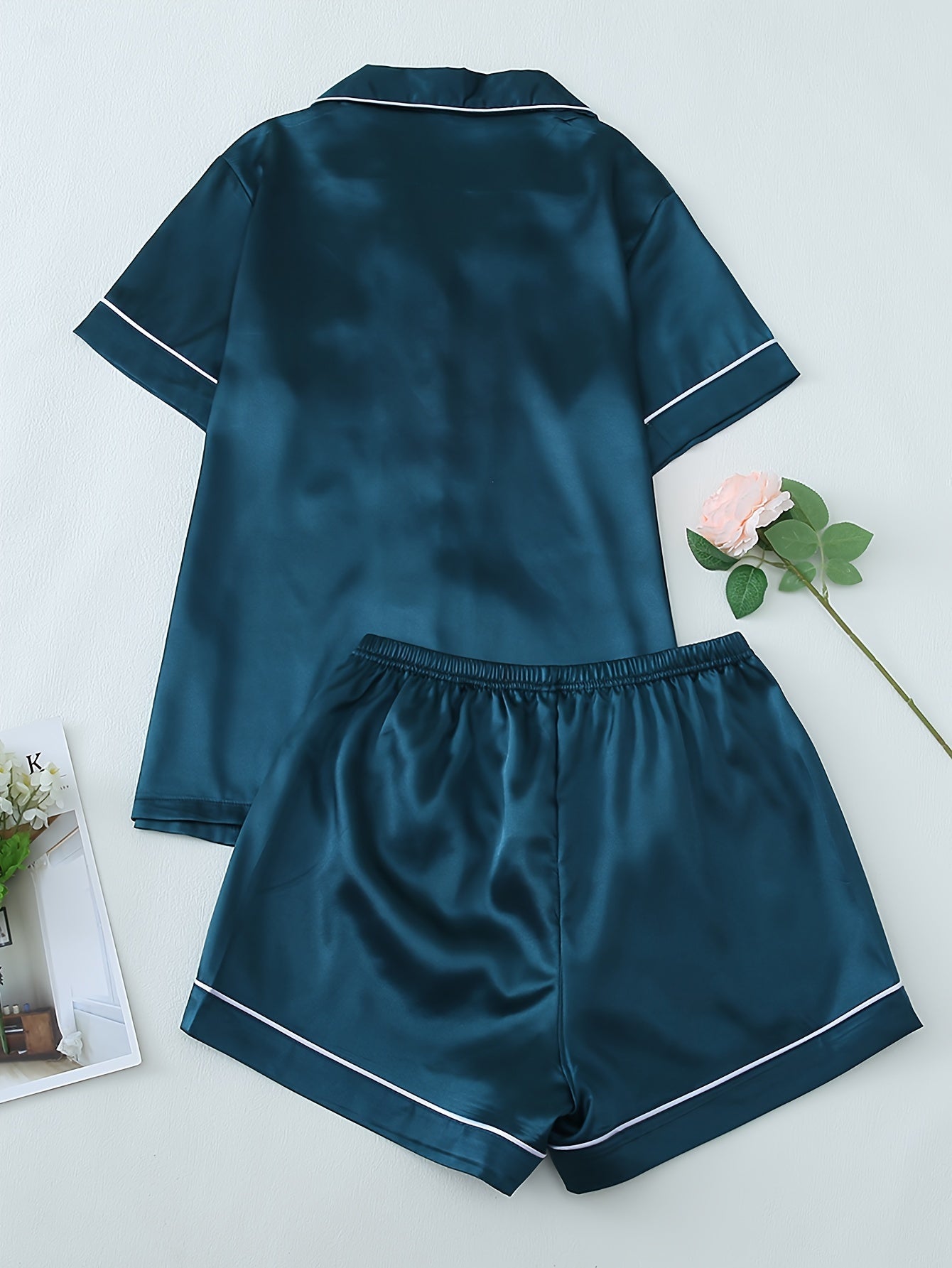 Satin Glow Luxe PJ Set (Combo of 3)