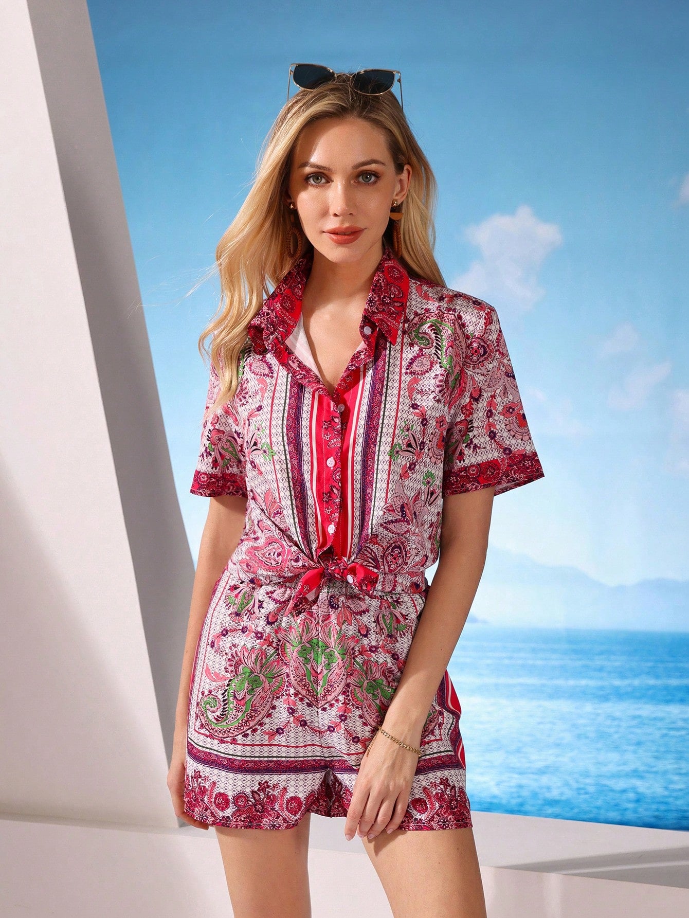 Rose Mirage Co-ord Set