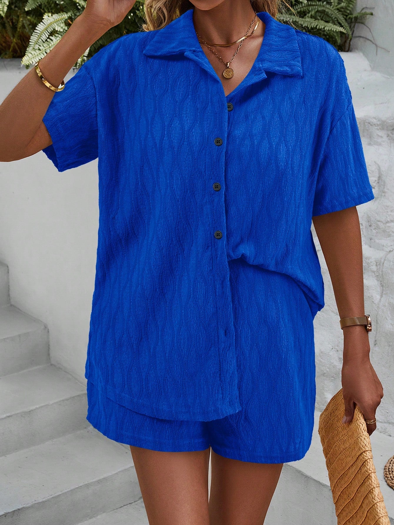 Azure Ease Co-ord Set