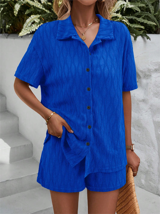 Azure Ease Co-ord Set