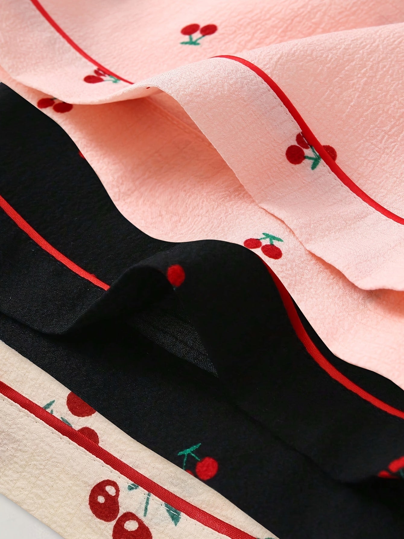 Cherry Pop Cotton PJ Set (Combo of 3)