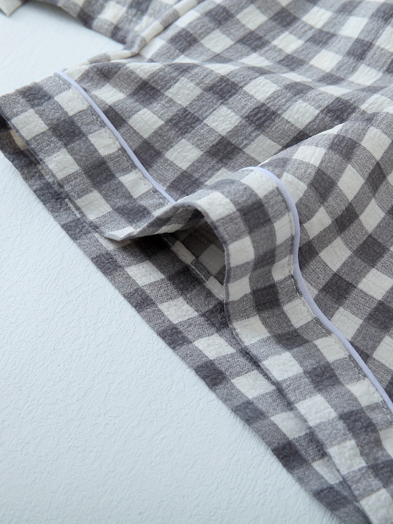 Gingham Breeze Pajama Set (Combo of 3)