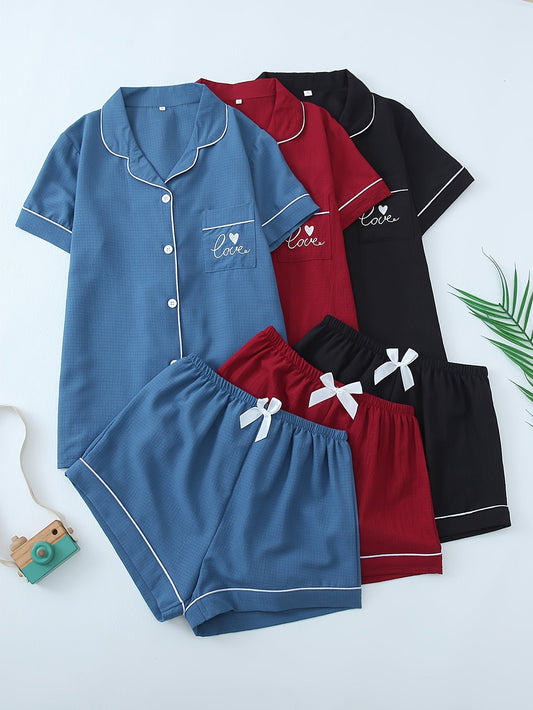 Noir Love PJ Set (Combo of 3)