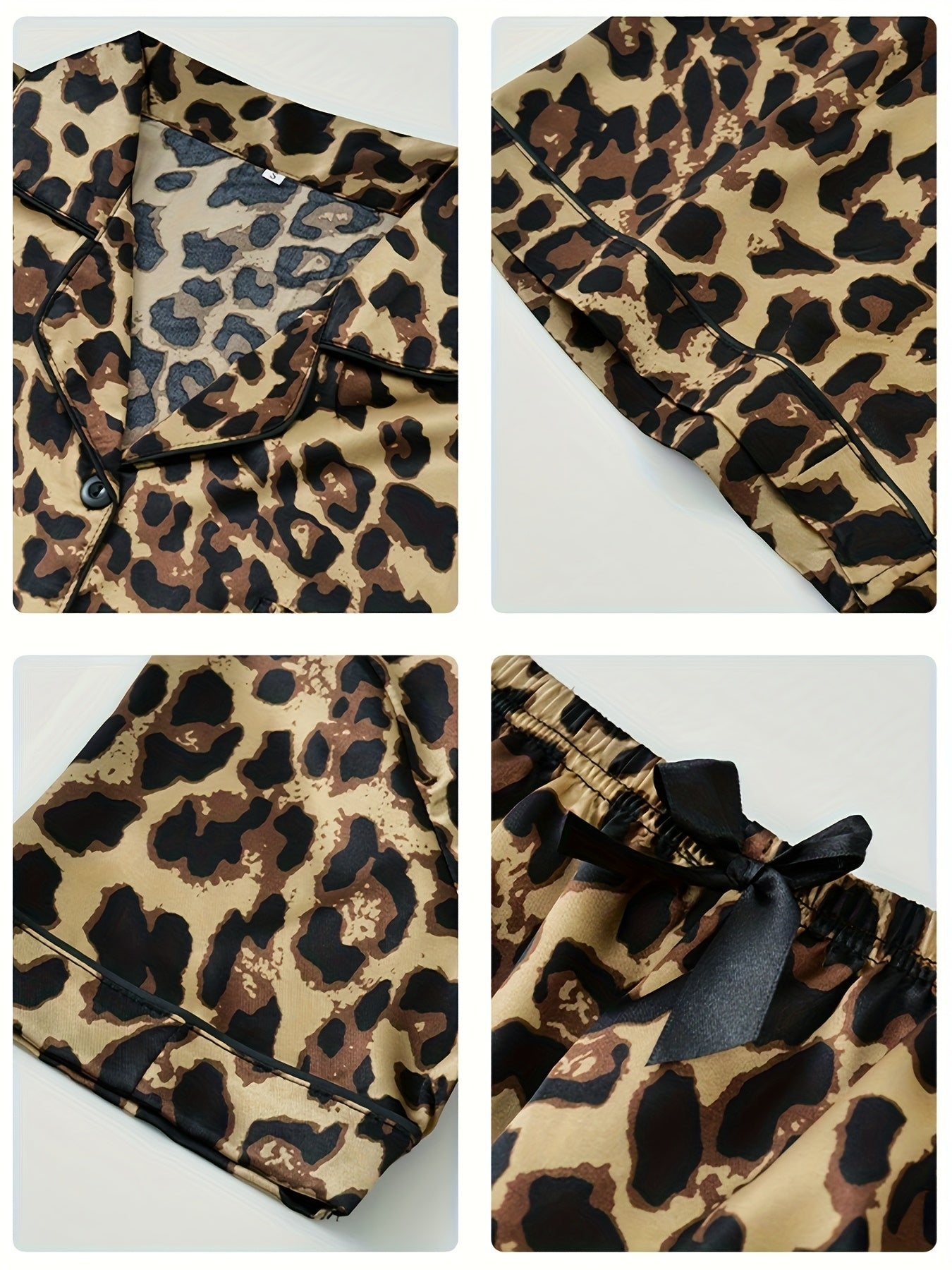 Noir Muse Satin PJ Set (Combo of 3)