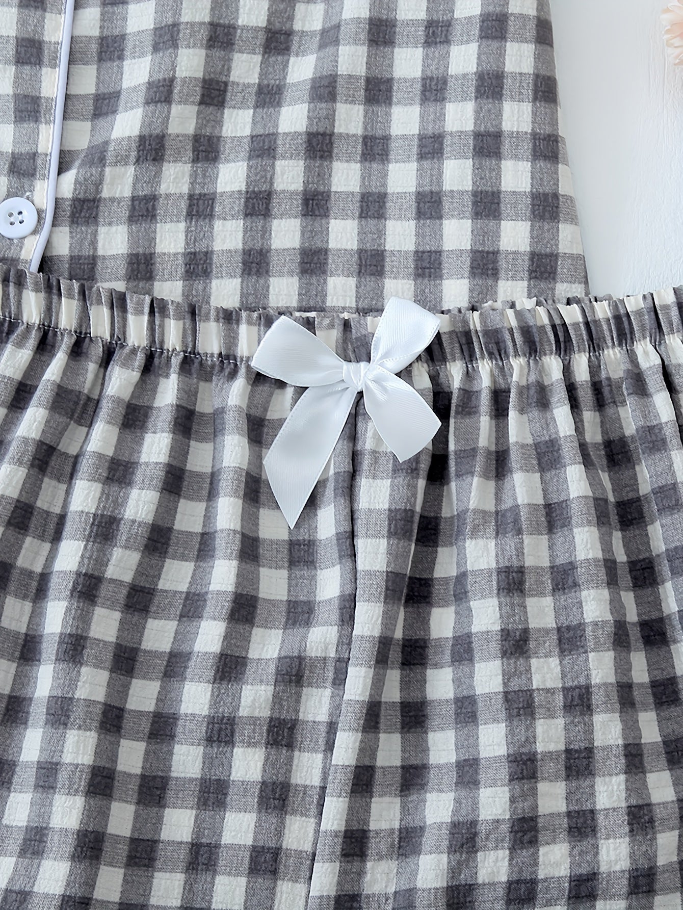 Gingham Breeze Pajama Set (Combo of 3)