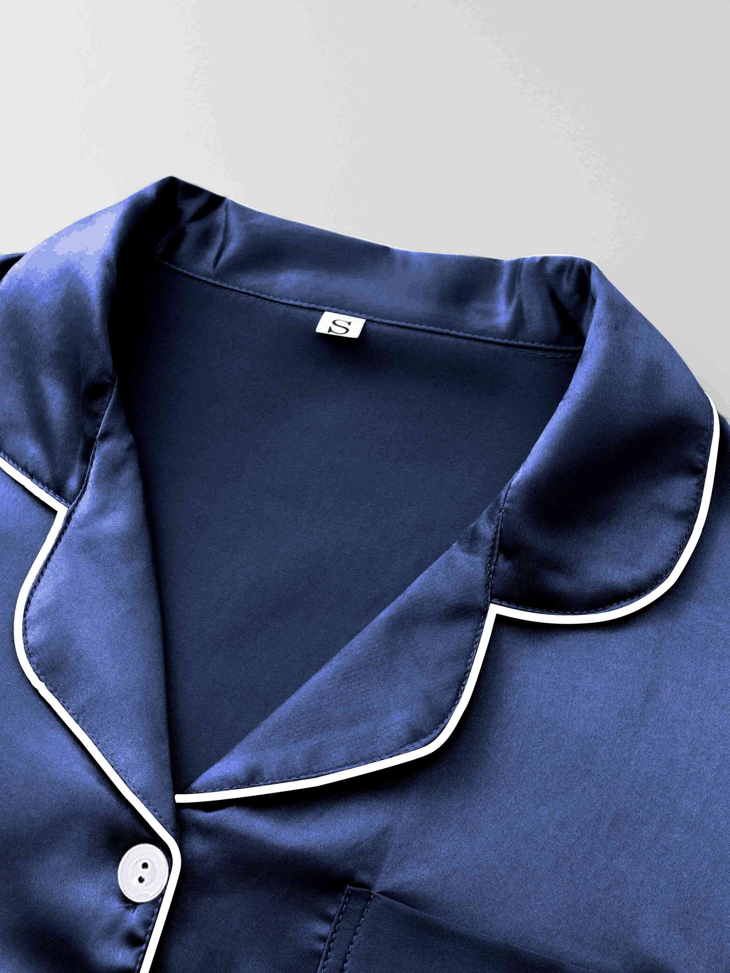 Women's Satin Night Suit Set – Pack of 3 (Royal Blue, Champagne & Black) | Full Sleeve Pajama Set
