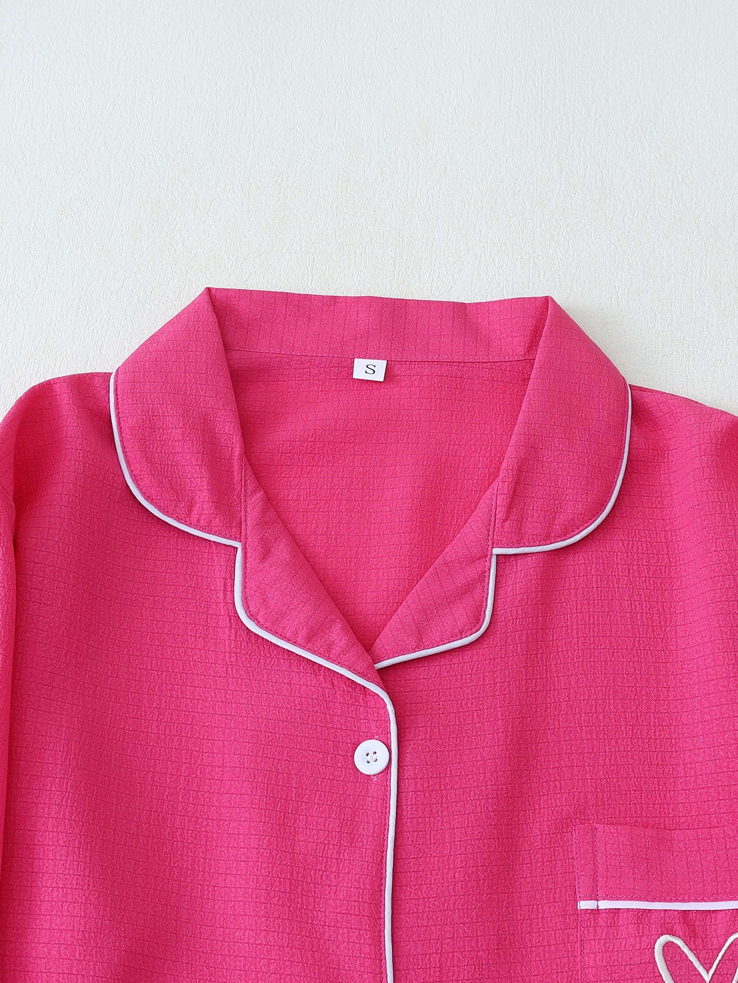 Heart Stitch Cotton Loungewear Set (Combo of 3)
