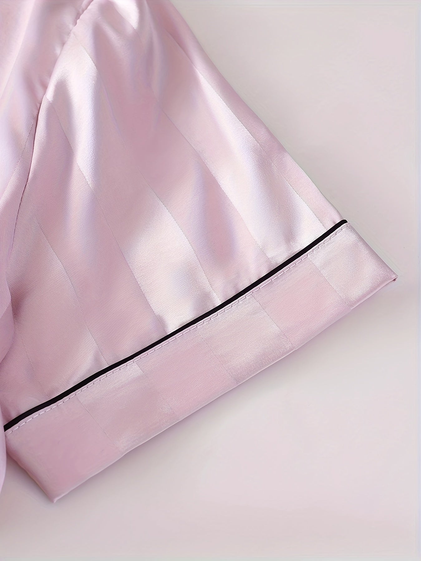 Blush Stripe Satin PJ Set (Combo of 3)