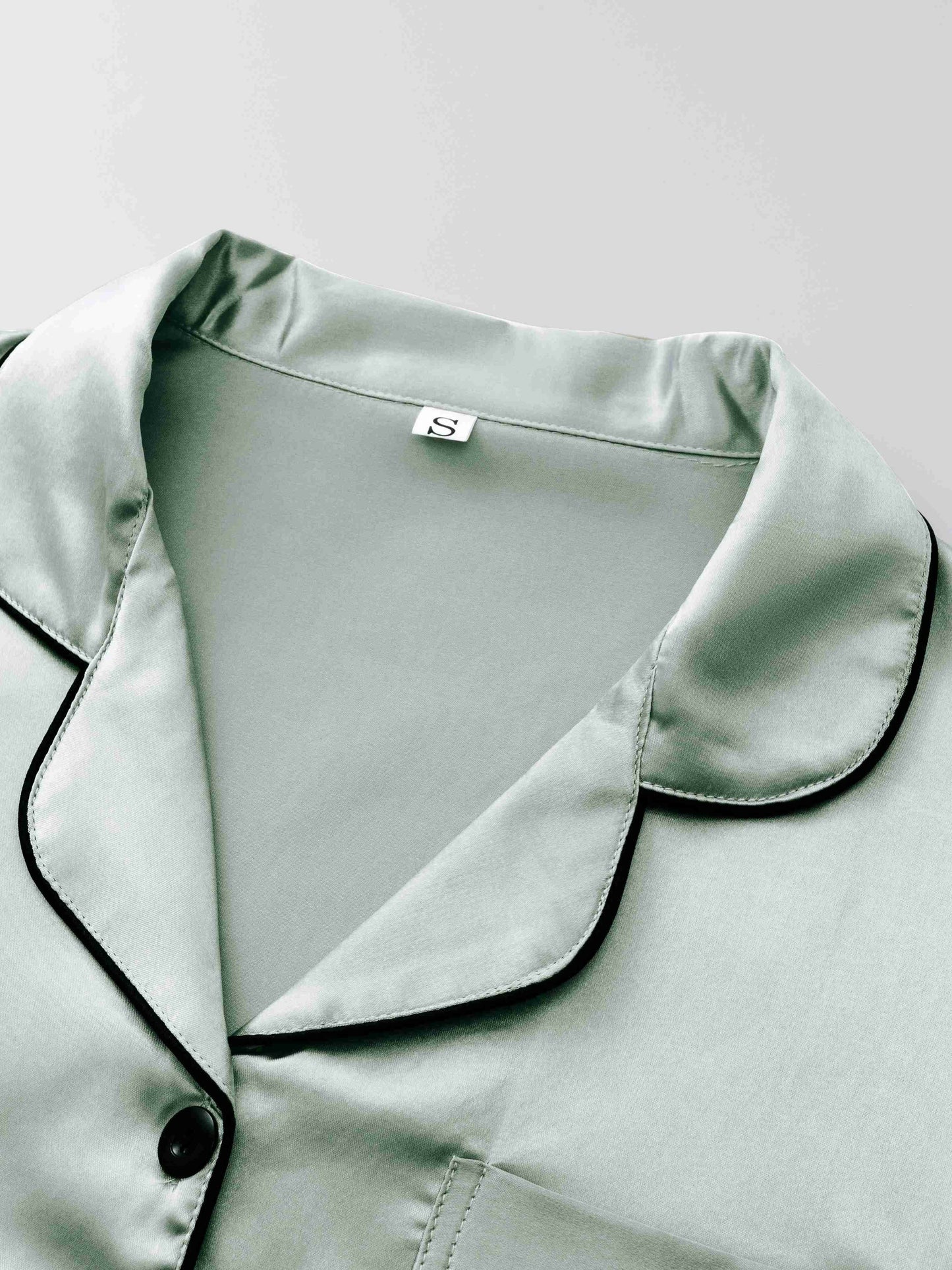 Women's Satin Night Suit Set – Pack of 3 (Black, Peach & Mint Green) | Short Sleeve Pajama Combo