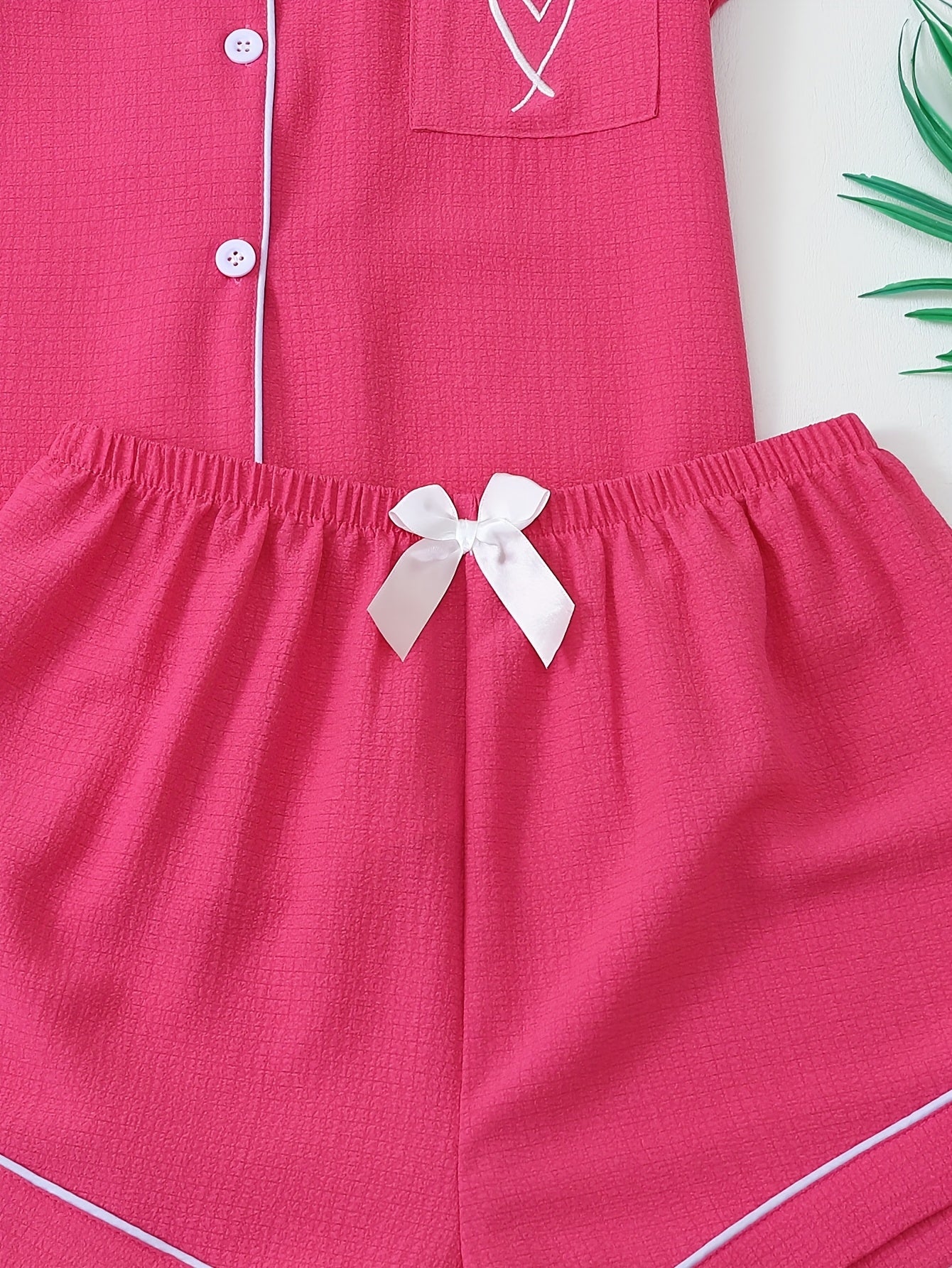 Women’s Cotton Nightwear Combo Set – Shorts & Shirt with Bow Detail (Pack of 3)