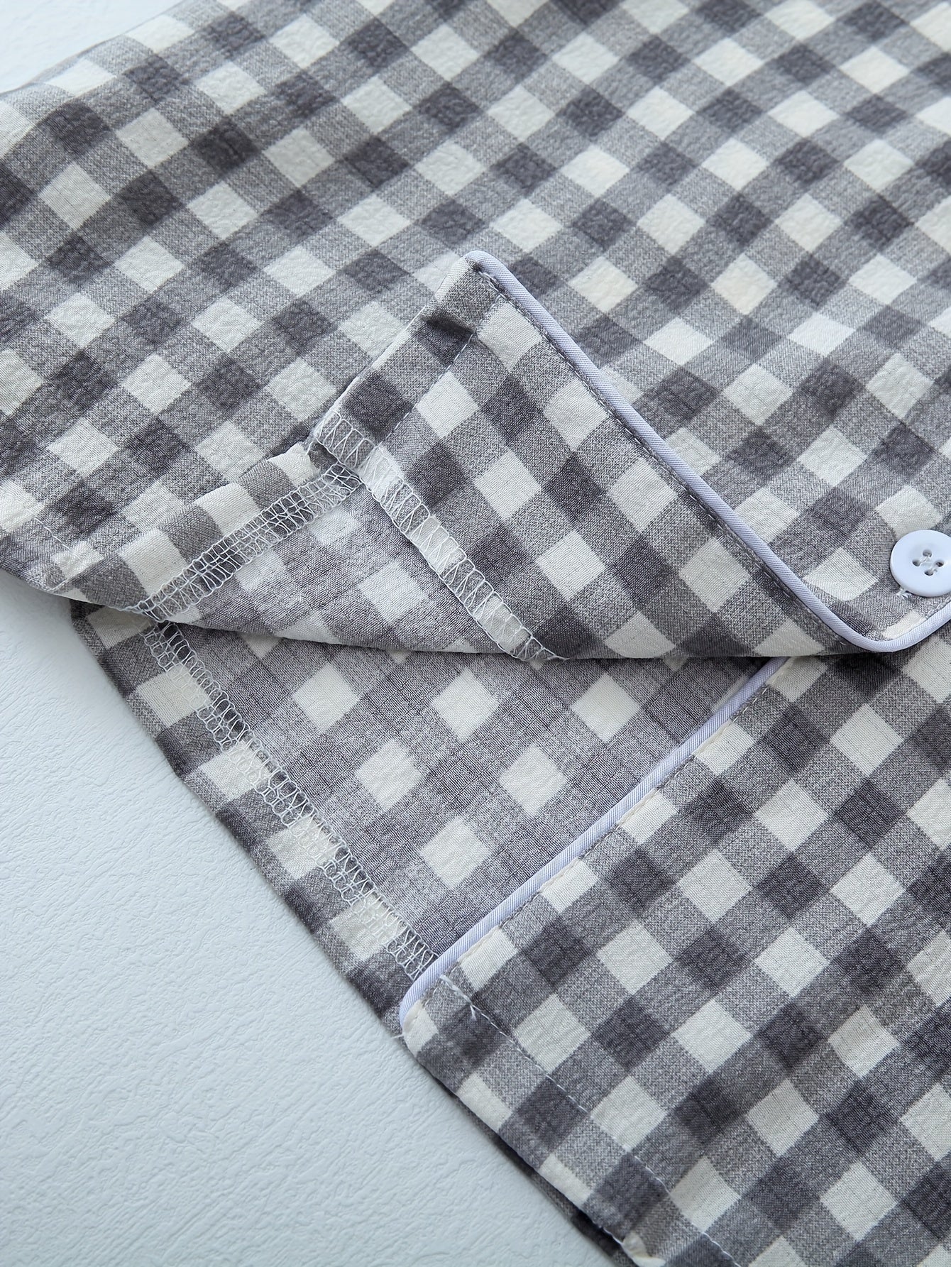 Gingham Breeze Pajama Set (Combo of 3)
