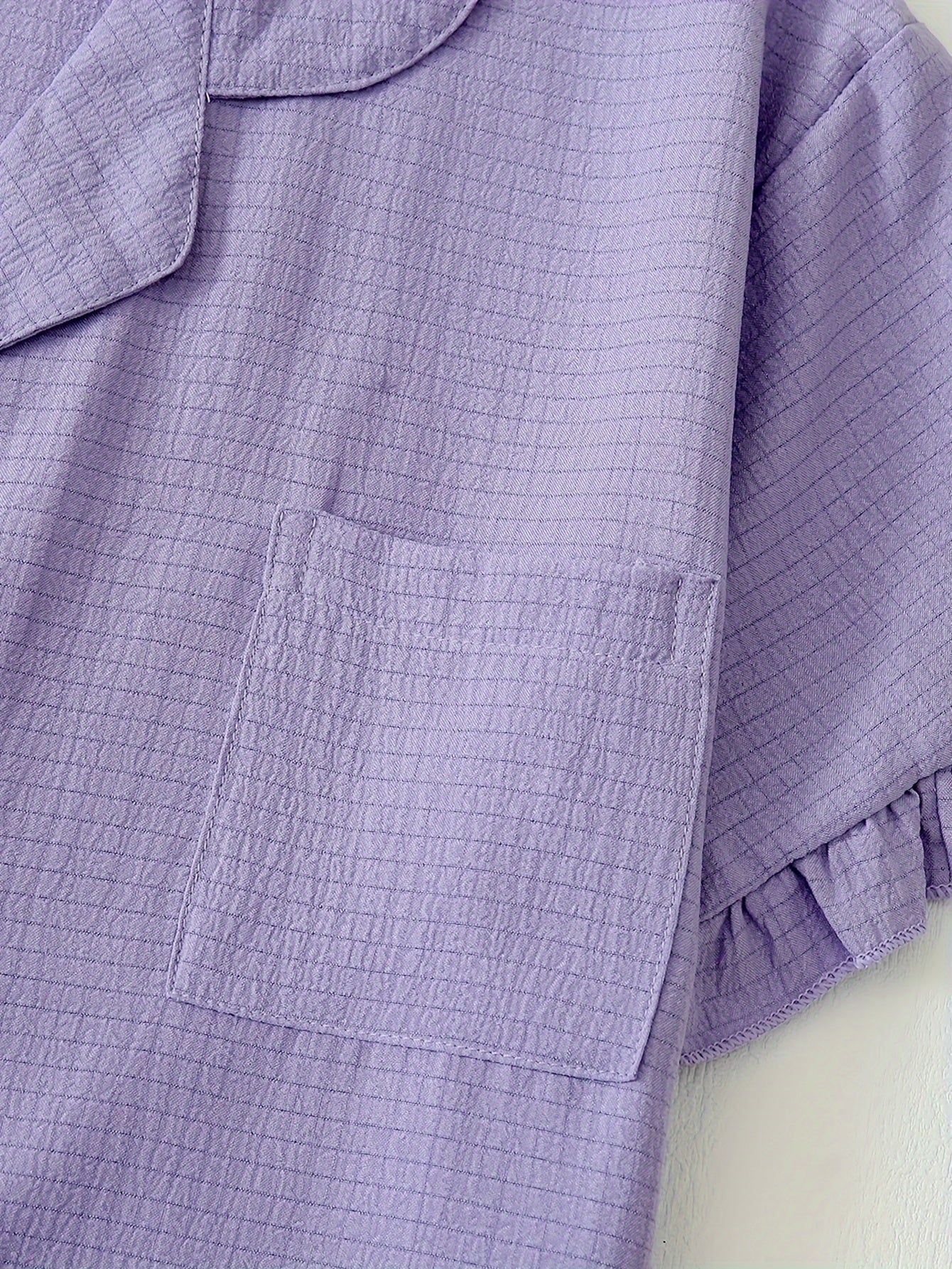 Lilac Breeze Ruffle PJ Set (Combo of 3)